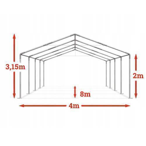 Carcasa la sera de gradina 4x8x3 15m