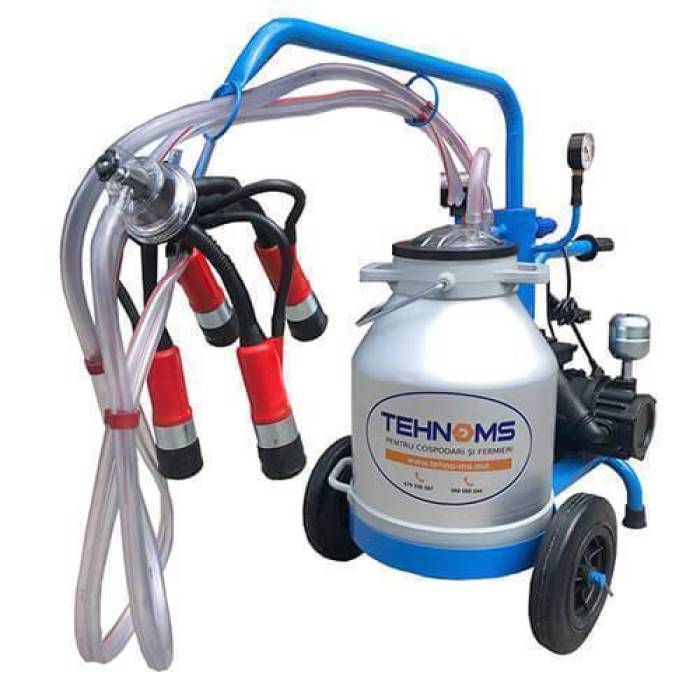 Aparat de muls vaci 1 post bac 30l aluminiu 700 700