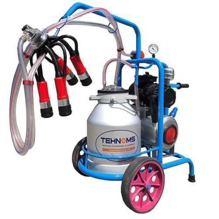 Aparat de muls cu vacuum tank 1 post aluminiu 30LT 700 700 700 700