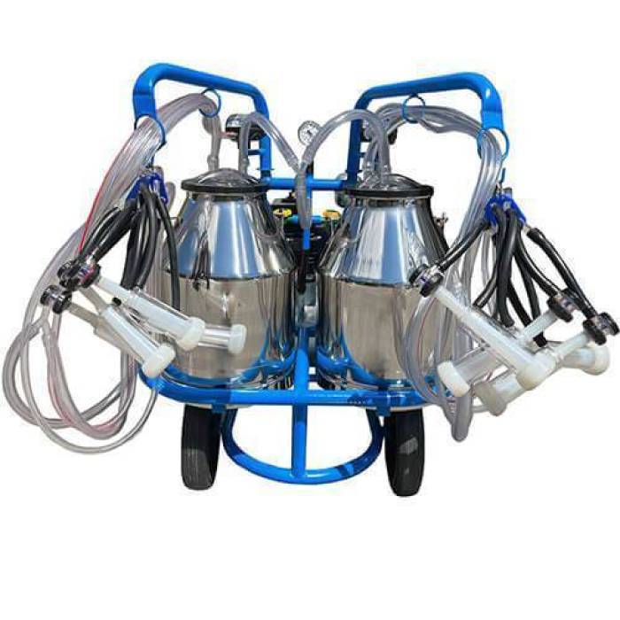Vacuum tank oi capre 4 posturi 2 bidoane inox 30l 700 700 700 700