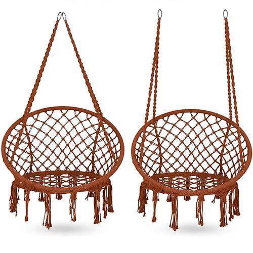 Scaun brazilian suspendat 80cm maro