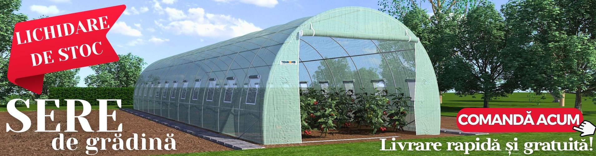 Sere de gradina la preț redus - Sere pentru legume de tip tunel