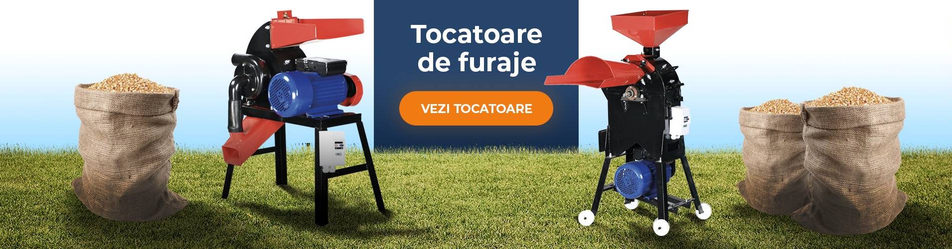 Tocatoare de furaje și cereale - mori de cereale cu ciocanele