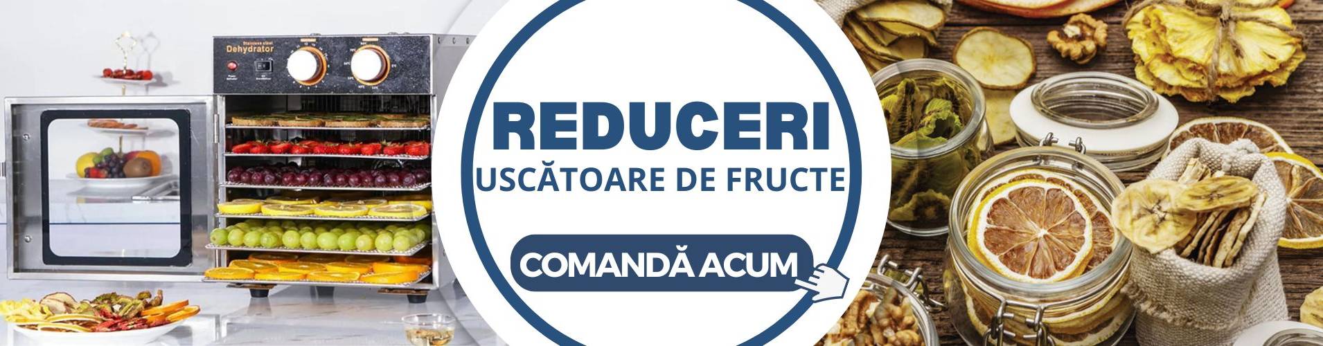 Uscătoare de fructe, legume, carne, pește din inox alimentar