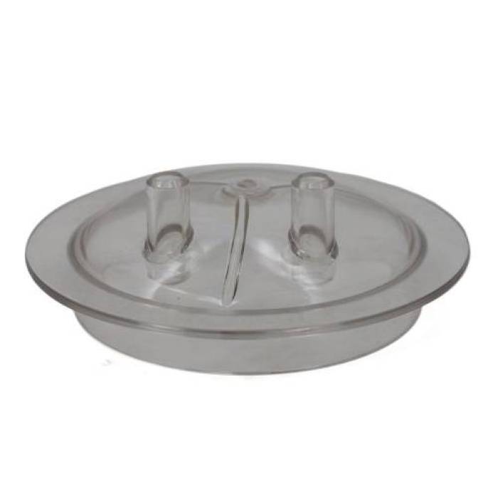 Capac transparent pentru bidon de 30L cu 2 iesiri 700 700